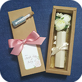 personalized handmade flowers in box invitation card hong kong