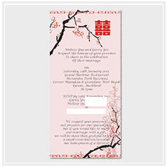 personalized chinese style double happiness hei wedding invitation card hong kong