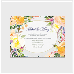personalized wedding card sample