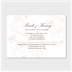 personalized handdrawn watercolor garden flower wedding invitation card hong kong