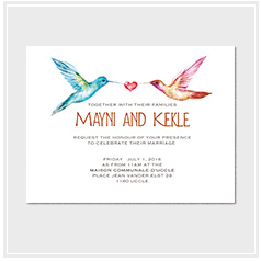 personalized handdrawn garden flower wedding invitation card hong kong