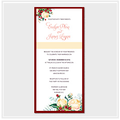 personalized handdrawn watercolor garden flower wedding invitation card hong kong