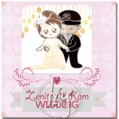 personalized handdrawn portrait couples wedding invitation card hong kong