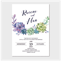 personalized handdrawn watercolor garden flower wedding invitation card hong kong