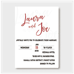 personalized classic wedding invitation card hong kong