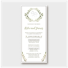 personalized handdrawn watercolor garden flower wedding invitation card hong kong