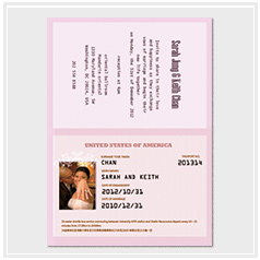 personalized playful passport wedding invitation card hong kong