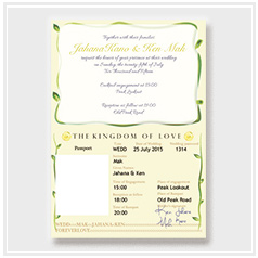 personalized handdrawn watercolor garden flower wedding invitation card hong kong