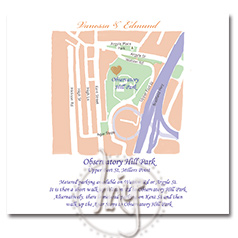 personalized handdrawn watercolor style banquet information location map wedding invitation card hong kong