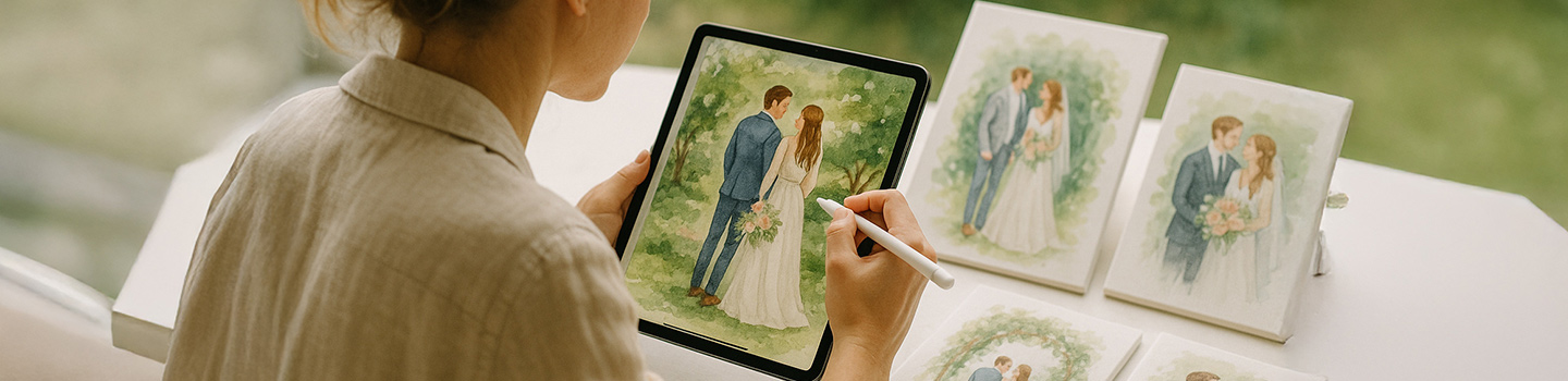 Customized printing wedding portrait
